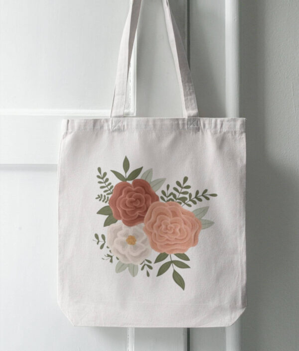 Floral Tote Bag - Stylish and Durable