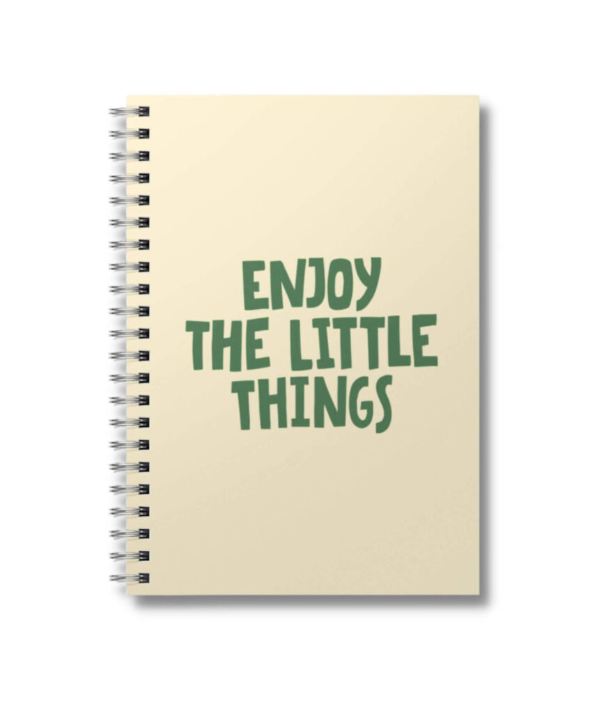 EnjoyLittleThingsNotebookFMockup
