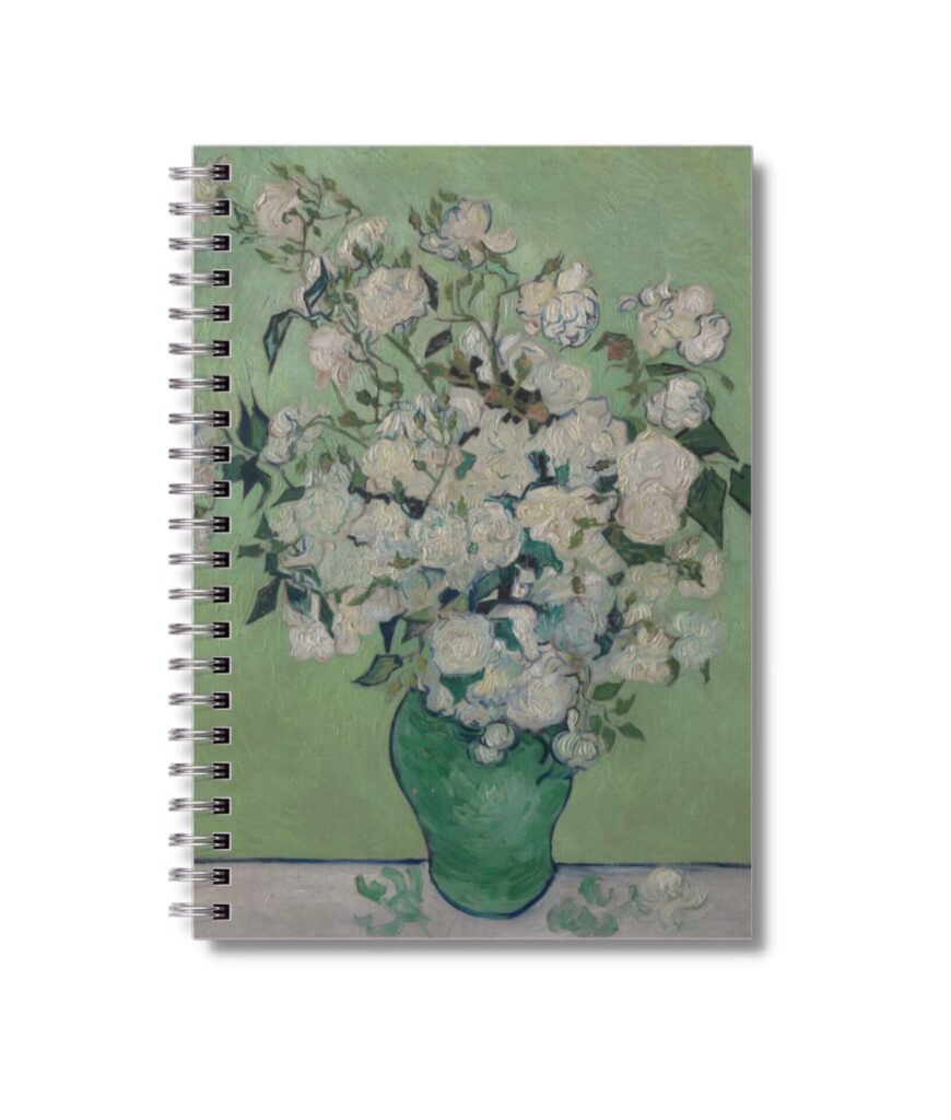 White Roses Van Gogh Notebook