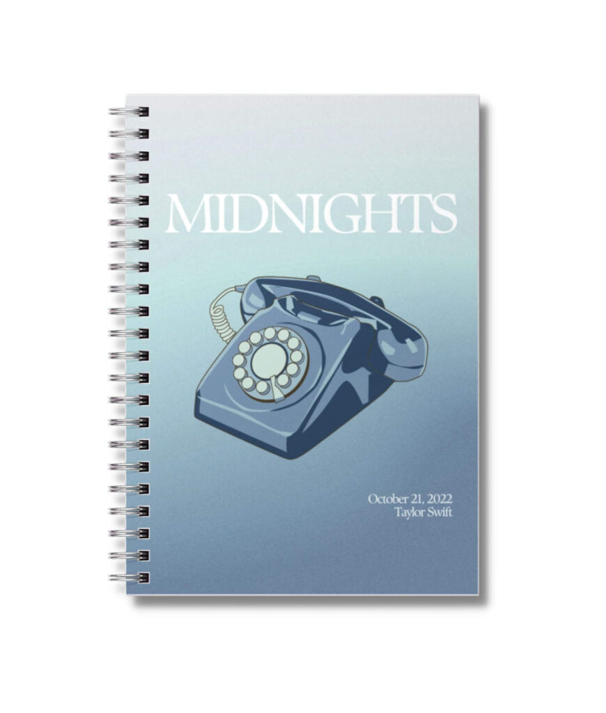 Midnights Taylor Swift NotebookMockup