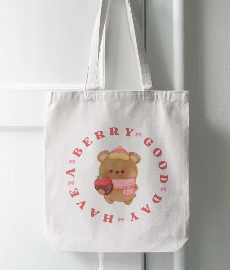Berry Bear Tote Bag