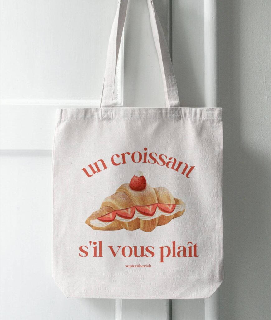 Un Croissant Tote Bag