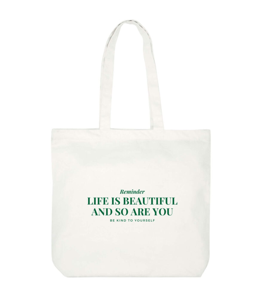 Life Is Beautiful Large Tote Bag